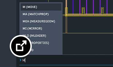 Command line tool with filtered results in AutoCAD on the web