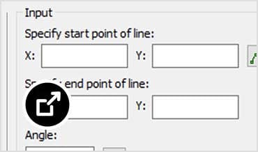 Using COGO Input for a routine selection of angles and distances