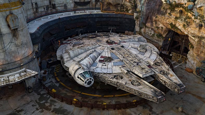 Rendering of the Millennium Falcon