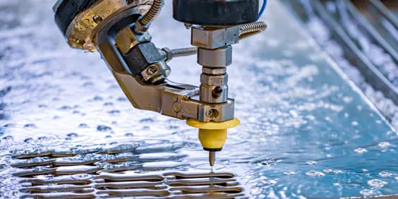 Efficiency with waterjet cutting machine