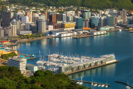 waterfront city of wellington new zealand