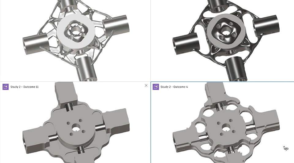 Using generative design to show multiple product version outcomes