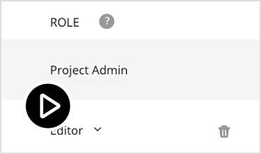 Video: Control user permissions to limit the access or visibility of projects 